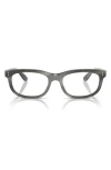 Ray Ban Ray-ban Pillow 56mm Oval Optical Glasses In Brown Striped