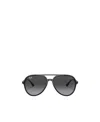 Ray Ban Ray-ban 57mm Gradient Aviator Sunglasses In Black