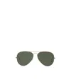 Ray Ban Rb3026l Aviator-style Sunglasses In Green