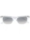 Ray Ban Polarised Rectangular Frame Sunglasses In Neutrals