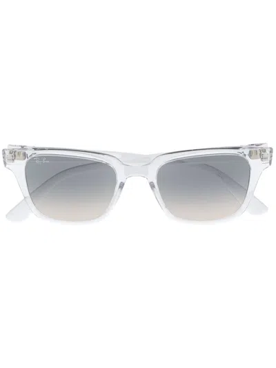 Ray Ban Polarised Rectangular Frame Sunglasses In Neutrals