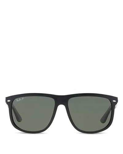Ray Ban Ray-ban Polarized Boyfriend Square Sunglasses, 60mm In Green