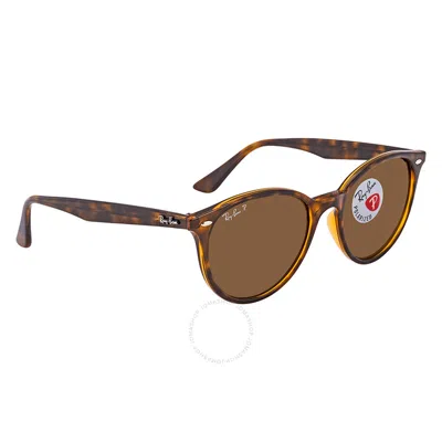 Ray Ban Polarized Brown Classic B-15 Round Sunglasses Rb4305 710/83 53