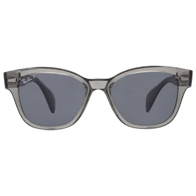 Ray Ban Polarized Dark Blue Square Unisex Sunglasses Rb0880s 66353r 52 In Multi