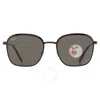 Ray Ban Polarized Dark Grey Square Unisex Sunglasses Rb3720 002/k8 55 In Black / Dark / Grey
