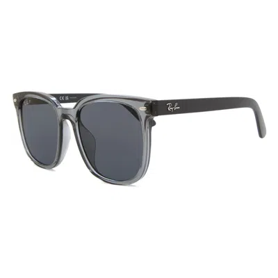 Ray Ban Polarized Dark Grey Square Unisex Sunglasses Rb4401d 659981 55 In Gray