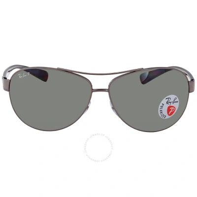 Ray Ban Polarized Green Classic G-15 Pilot Men's Sunglasses Rb3386 004/9a 67