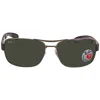 Ray Ban Polarized Green Classic G-15 Square Men's Sunglasses Rb3522 004/9a 64 In Black