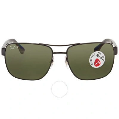 Ray Ban Polarized Green Classic G-15 Square Men's Sunglasses Rb3530 002/9a 58