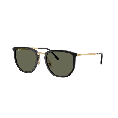 Ray Ban Polarized Green Irregular Unisex Sunglasses Rb4451 630658 53