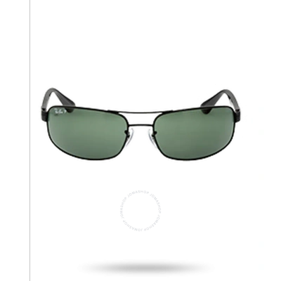 Ray Ban Polarized Green Rectangular Men's Sunglasses Rb3445 002/58 61