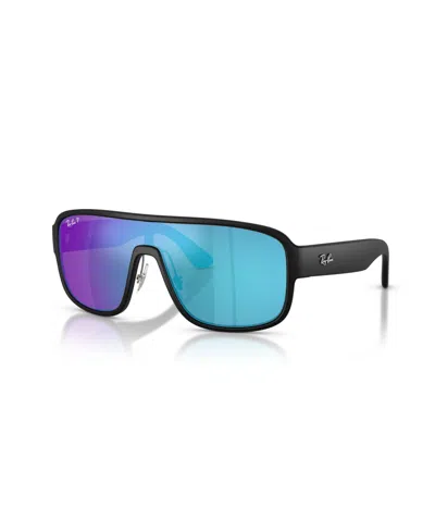 Ray Ban Polarized Round Y2k Sunglasses Rb2229 In Black