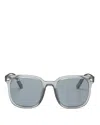 Ray Ban Ray-ban Polarized Square Sunglasses, 56mm In Gray/blue Polarized Solid