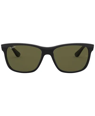 Ray Ban Polarized Sunglasses , Rb4181 In Black,green