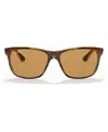 Ray Ban Polarized Sunglasses , Rb4181 In Yellow,brown