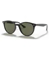 Ray Ban Ray-ban Sunglasses In Black,polar Green