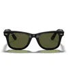 Ray Ban Polarized Sunglasses , Rb4340 Wayfarer Ease In Black,green Polar
