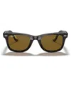 Ray Ban Polarized Unisex Sunglasses, Rb2140 Original Wayfarer In Tortoise,brown Polar