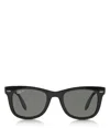 Ray Ban Ray-ban Polarized Wayfarer Ease Foldable Sunglasses, 50mm In Black/gray Solid