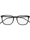 Ray Ban Polished-effect Square-frame Glasses In Black
