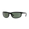Ray Ban Predator 2 Sunglasses Black Frame Green Lenses 62-19 In Black