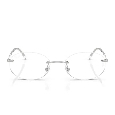Ray Ban Prescription Glasses Rx3767 V 2500 Gold Arista/transparent Unisex In Silver