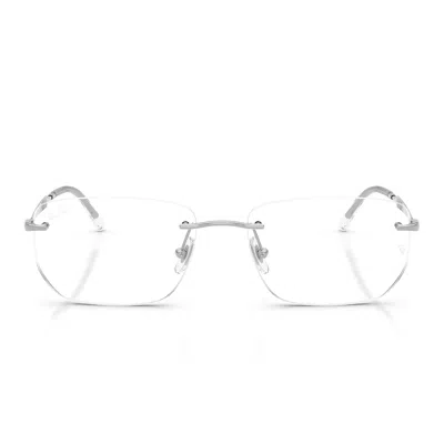 Ray Ban Prescription Glasses Rx3768 V 2501 Silver/transparent Unisex