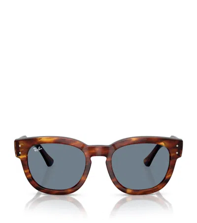 Ray Ban Propionate Mega Hawkeye Sunglasses In Brown