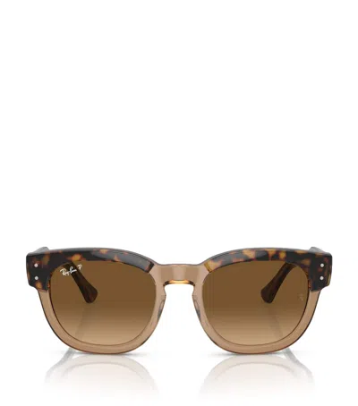 Ray Ban Ray-ban Womens Brown Rb0298s Mega Hawkeye Square-frame Propionate Sunglasses In Havana On Transparent Brown