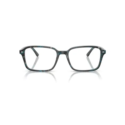 Ray Ban Raimond Optics Eyeglasses Transparent Fantasy Blue/grey Frame Clear Lenses Polarized 54-18 In Transparent Fantasy Blue&#47grey