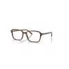 RAY BAN RAIMOND OPTICS  TRANSPARENT FANTASY BRAUN/GELB FASSUNG KLAR GLAS POLARISIERT 54-18