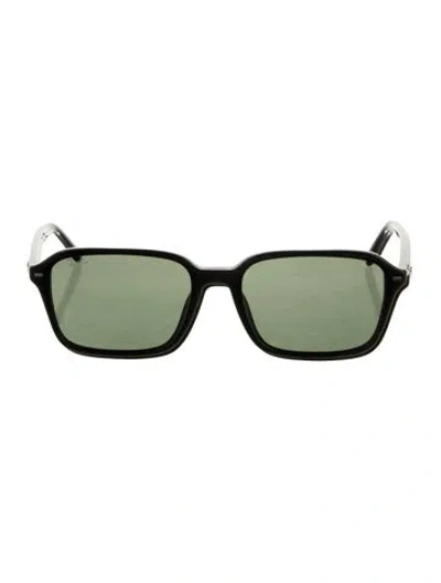 Pre-owned Ray Ban Raimond Square Sunglasses In Black
