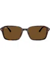 Ray Ban Raimond Sunglasses Havana Frame Brown Lenses Polarized 58-18 In Brown