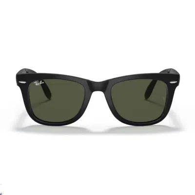 RAY BAN RAY- BAN RB4105 - FOLDING WAYFARER 601S NERO MATTE SUNGLASSES