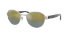 Ray Ban Rb3766ch Chromance Sunglasses Striped Grey Frame Gold Lenses Polarized 54-20 In Green