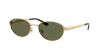 Ray Ban Oval-frame Sunglasses In Green