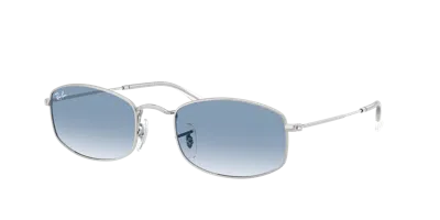 Ray Ban Ray-ban 55mm Gradient Irregular Sunglasses In Blue