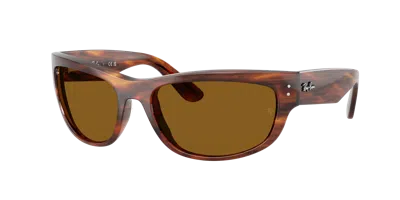 Ray Ban Mega Balorama Sonnenbrillen Havana Gestreift Fassung Braun Glas 60-19