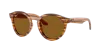 Ray Ban 2180 Reverse Sonnenbrillen Havana Gestreift Fassung Braun Glas Polarisiert 52-22 In Brown