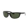 Ray Ban Balorama Sunglasses Black Frame Green Lenses 62-19