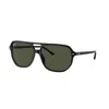 Ray Ban Bill One Sunglasses Black Frame Green Lenses 57-16