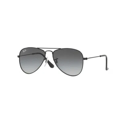 Ray Ban Sunglasses Unisex Aviator Gradient - Gunmetal Frame Grey Lenses 55-14