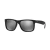 Ray Ban Justin Color Mix Sunglasses Black Frame Silver Lenses 54-16 In Black