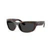 Ray Ban Mega Balorama Sonnenbrillen Havana Fassung Schwarz Glas Polarisiert 60-19 In Brown
