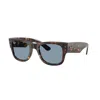 Ray Ban Womens Rb0840s Mega Wayfarer Summer Capsule Square-frame Propionate Sunglasses Brown