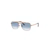 Ray Ban Ray-ban New Caravan 55mm Gradient Square Sunglasses In Blue