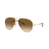 Ray Ban Aviator Metal Ii 62mm Gradient Oversize Pilot Sunglasses In Gold