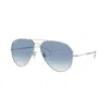 Ray Ban Ray-ban Old Aviator 62mm Oversize Sunglasses In Silver Sky Blue Gradient