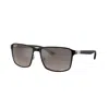 Ray Ban Chromance 55mm Polarized Square Sunglasses