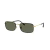 Ray Ban Rb3746 Sunglasses Arista Frame Green Lenses Polarized 59-20 In Gray